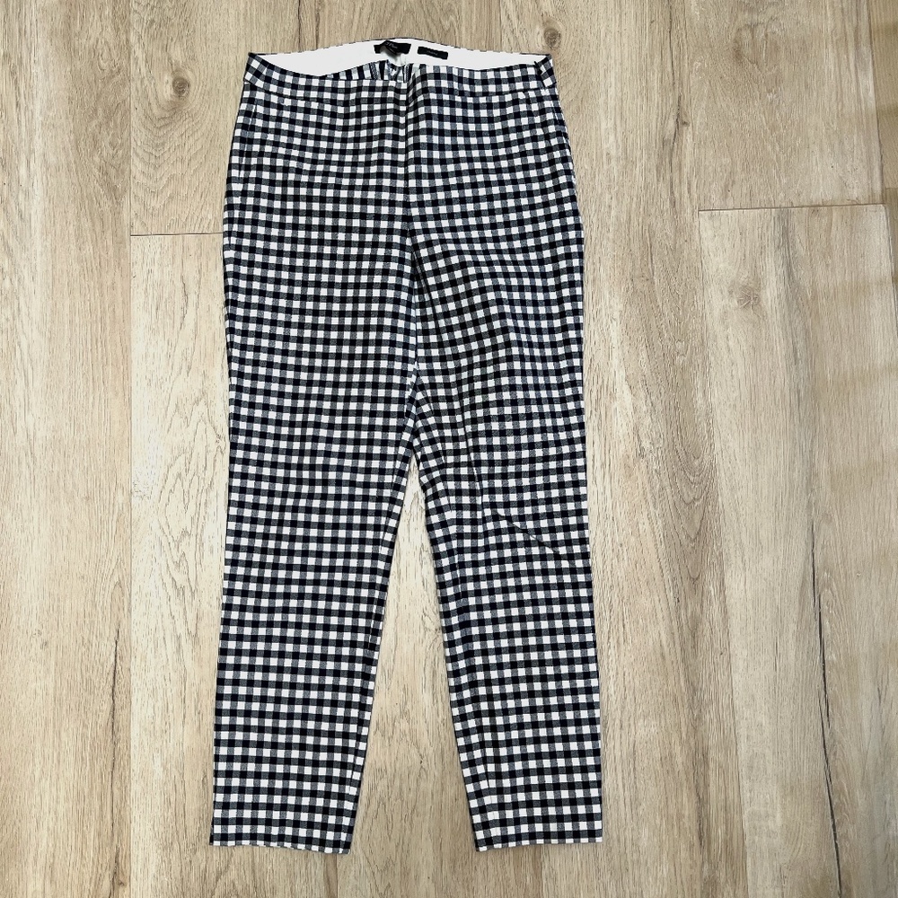 J. Crew Classic Gingham Cigarette Pants